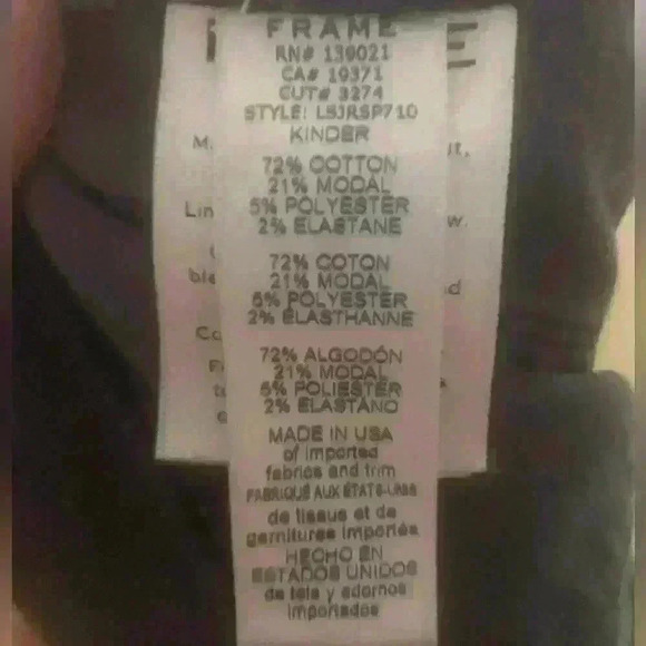 FRAME Le Skinny De‎ Jeanne Raw Hem Ankle Jean 27 - Picture 8 of 10